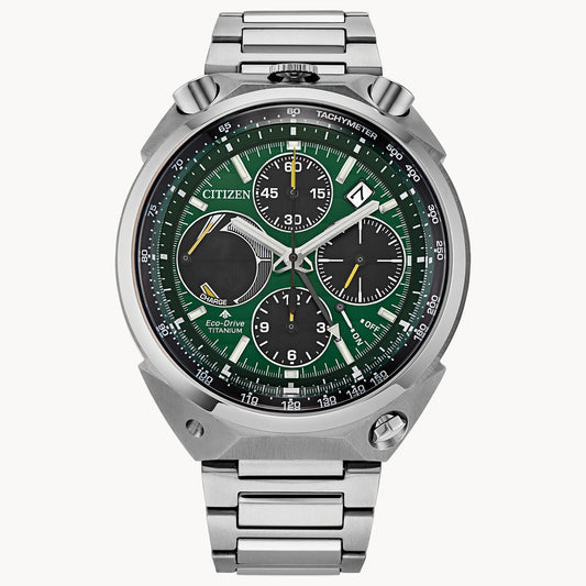Citizen AV0081-51X Tsuno Chrono Racer Green Limited Edition // Pre-Owned