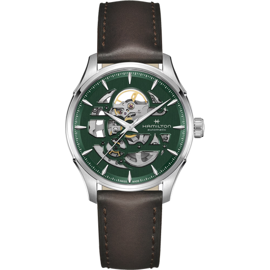 Hamilton H42535560 Jazzmaster Skeleton Automatic Green Dial 40mm