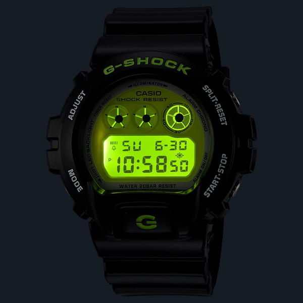 G-Shock DW6900RCS-1 Vibrant Lime Green Dial Triple Graph G-Shock DW6900RCS-1 Vibrant Lime Green Dial Triple Graph