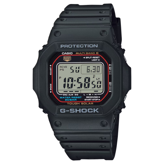 G-Shock GWM5610-1 Digital Square Tough Solar Multiband 6 Resin Black