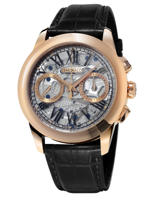 Ateliers DeMonaco DMC-CHR-SPH-RG Admiral Chronographe Flyback Saphir Rose Gold
