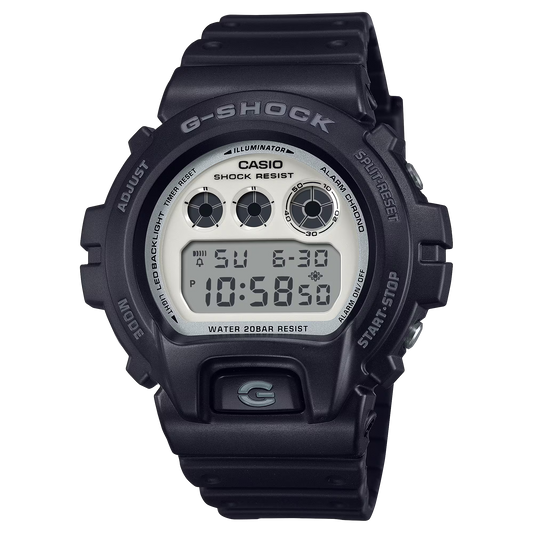 G-Shock DW6900WD-1 High Contrast Black and White 3-Eye Ana-digi