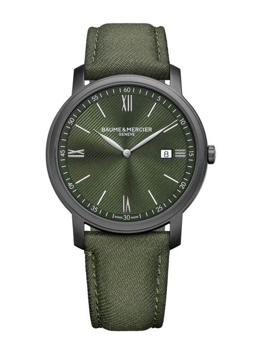 Baume et Mercier 10766 Classima Opaline Green Dial Quartz 42mm