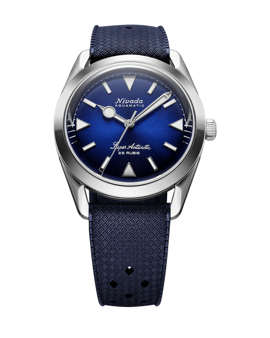 Nivada Grenchen 32075A24 Super Antarctic Blue 38mm Automatic