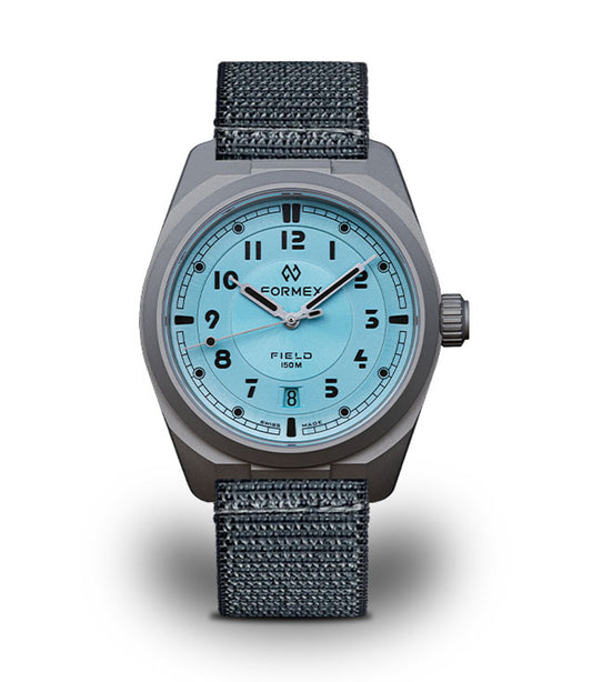 Formex 0660.1.6535.844 Field Automatic Ice Blue 40mm Grade 5 Titanium