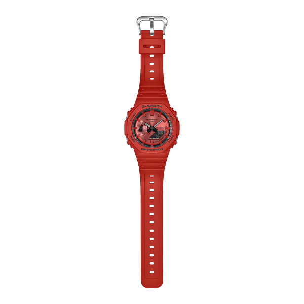 G-Shock GA2100RRB-4A Vivid Red Bright Toughness Octagonal Ana-Digi