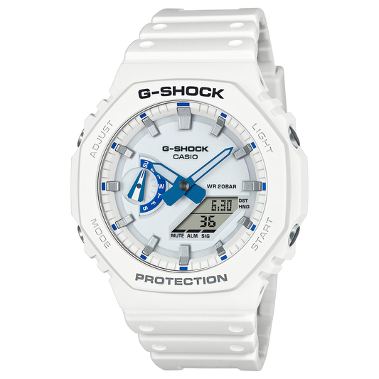 G-Shock GA2100HDS-7A Summer Seas White and Blue Ana-Digi Resin
