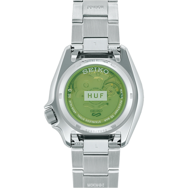 Seiko 5 Sports SRPL33 HUF Limited Edition Automatic Silver Dial 