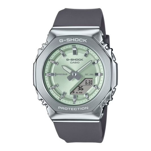 G-Shock GMS2110-3A Analog-Digital Metal Green Ladies
