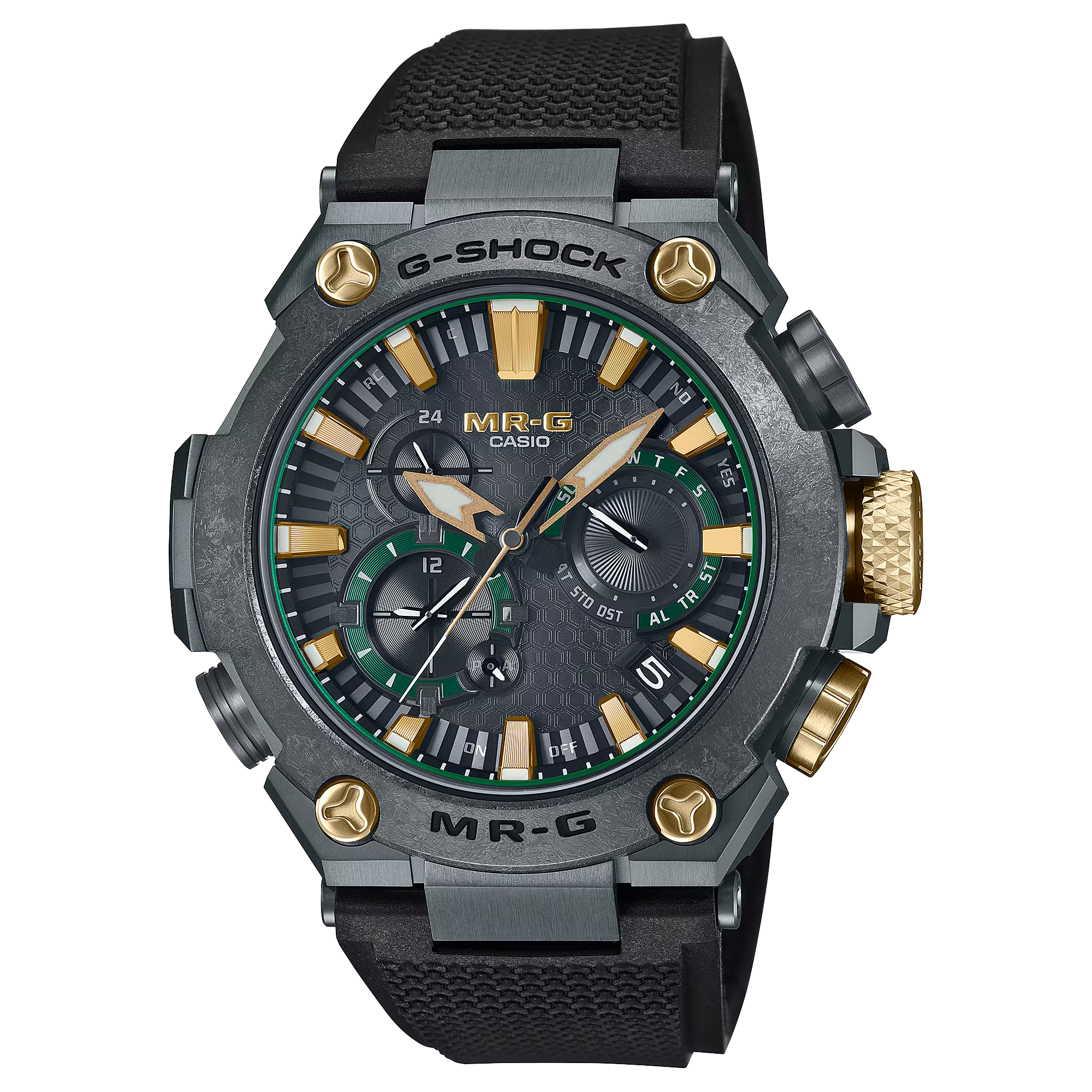 G-Shock MRGB2000RG-3A Kurogane-Iro MR-G Green DLC Titanium Rubber