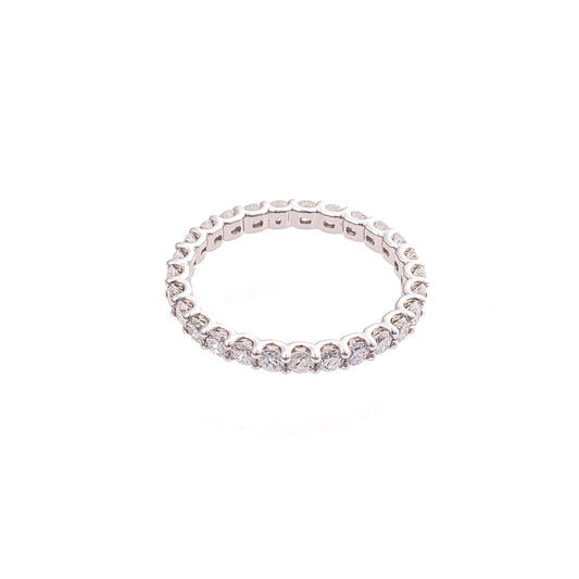 Round U-Setting Eternity Pave Band 1.09ct