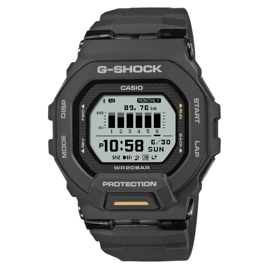 G-Shock GBD200-1A1 G-SQUAD Mip Display Strava Step Counter Digital