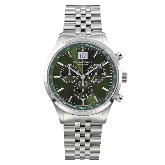 Bruno Sohnle 17-13229-442 Big Date Chronograph Green Dial
