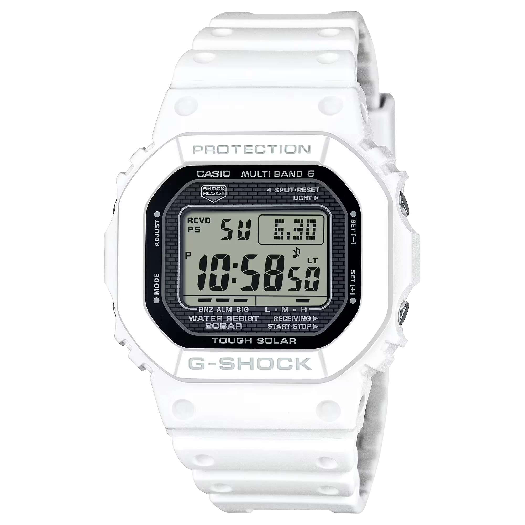 G-Shock GW5000HS-7 Digital Square Solar Multiband 6 DLC Caseback