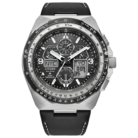 Citizen JY8149-05E Promaster Skyhawk A-T Leather Black Dial