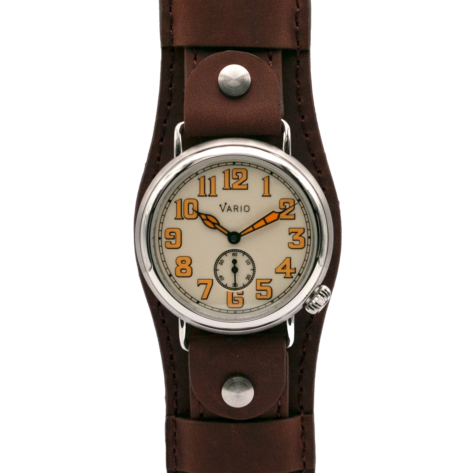 Vario 1918 Trench Cream Dial Cinnamon Brown Strap 40mm // Pre-Owned