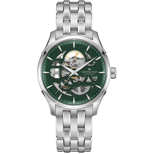 Hamilton H42535160 Jazzmaster Skeleton Auto Green Dial 40mm