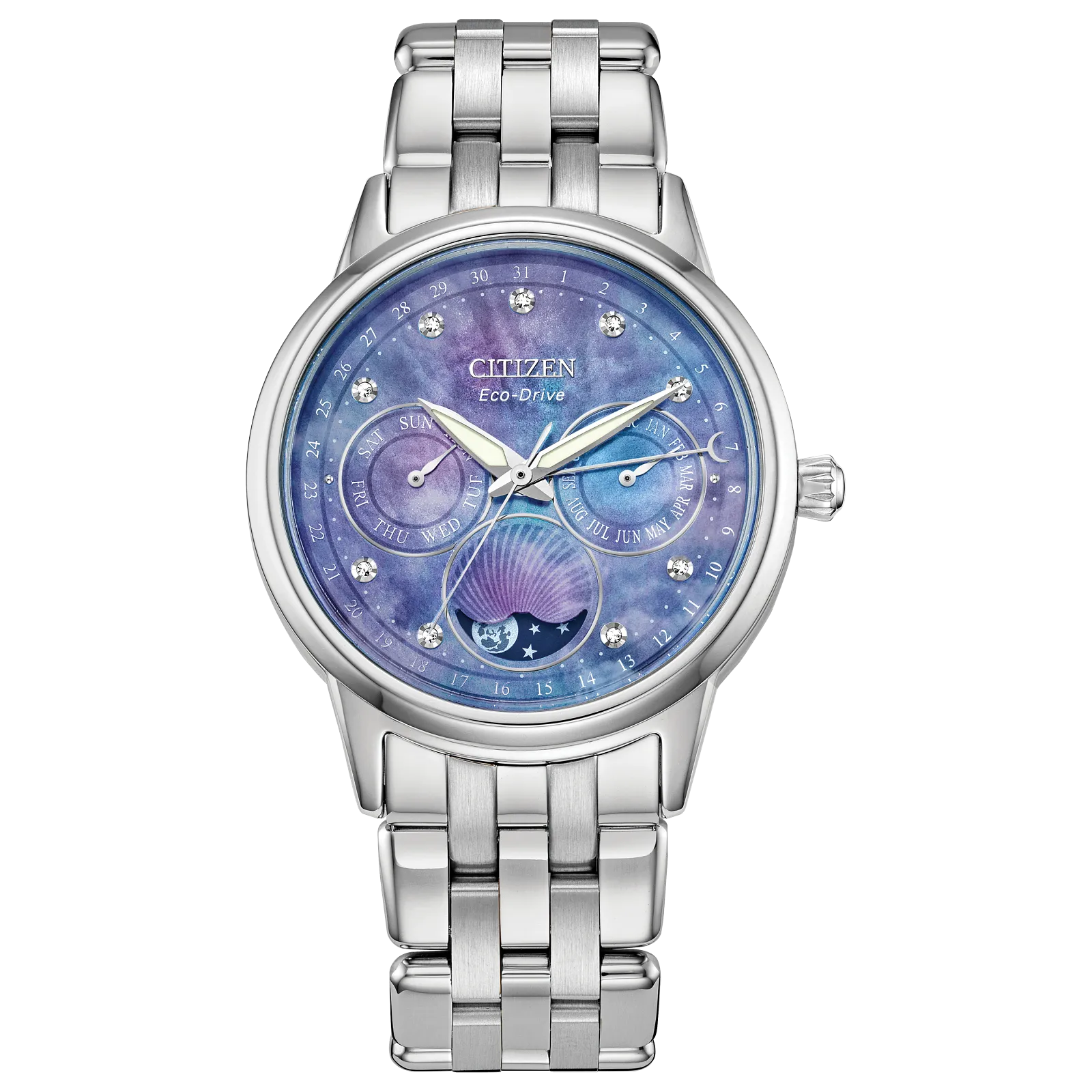 Citizen FD0000-52N Calendrier Blue Mother of Pearl Moonphase