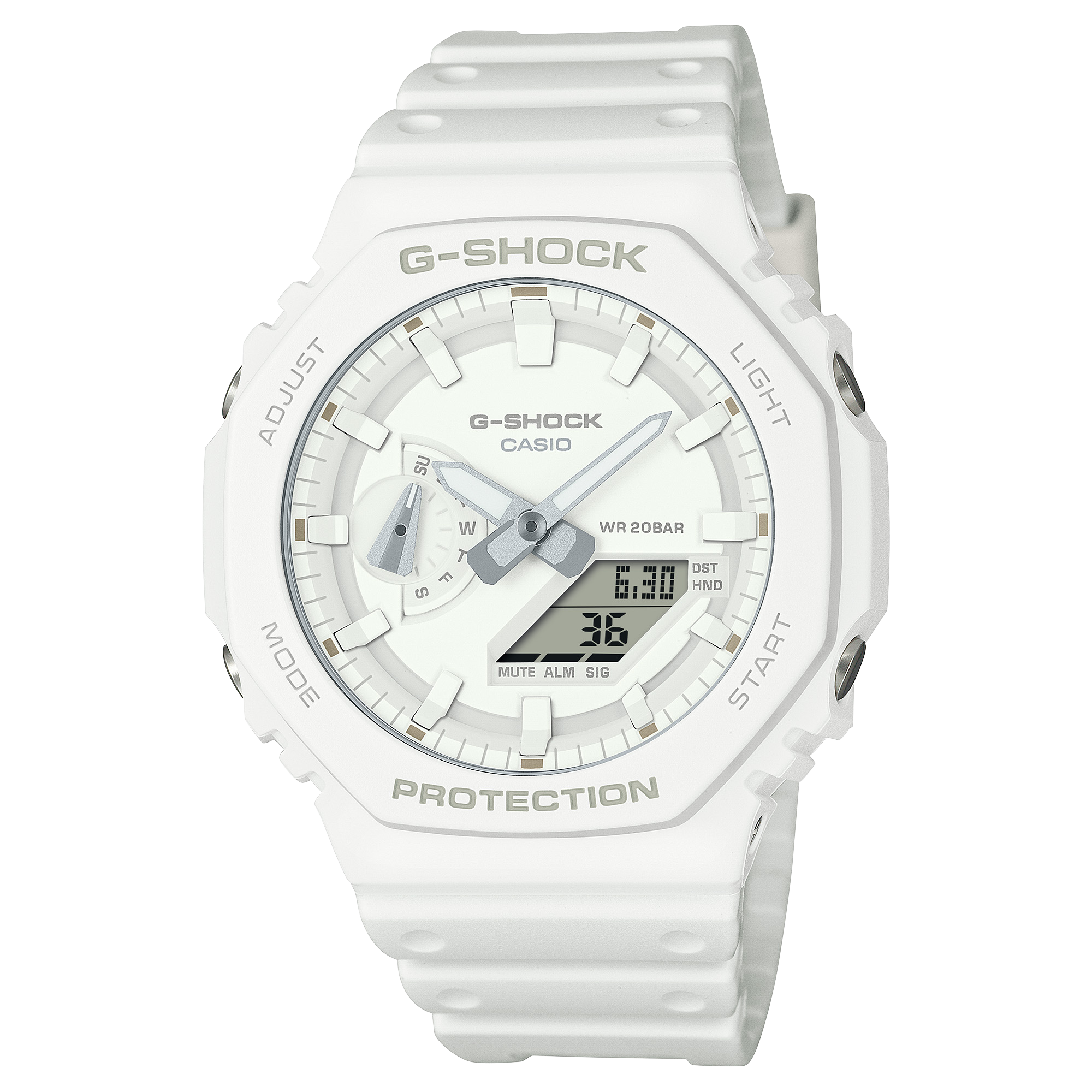 G-Shock GA2100-7A7 Tone-on-Tone White Casioak Ana-Digi – Arizona