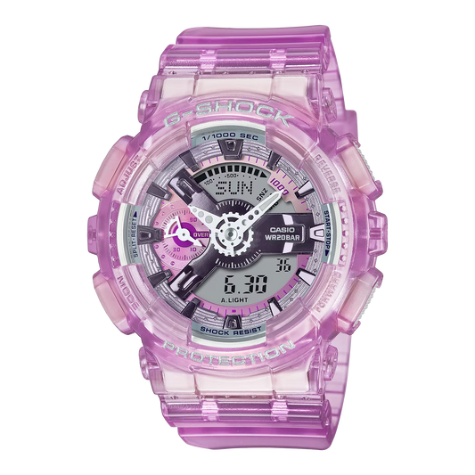 G-Shock GMAS110VW-4A Near Virtual Worlds Transparent Pink Ladies