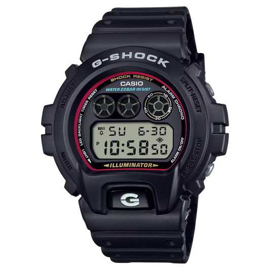 G-Shock DW6900RL-1 Original Colors 3-Eye Digital Resin Black