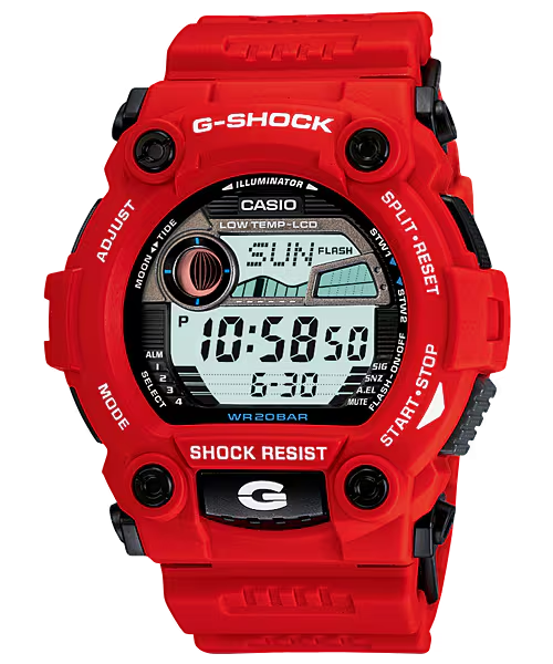 G-Shock G7900A-4 Rescue Moon Tide Graph Digital Red