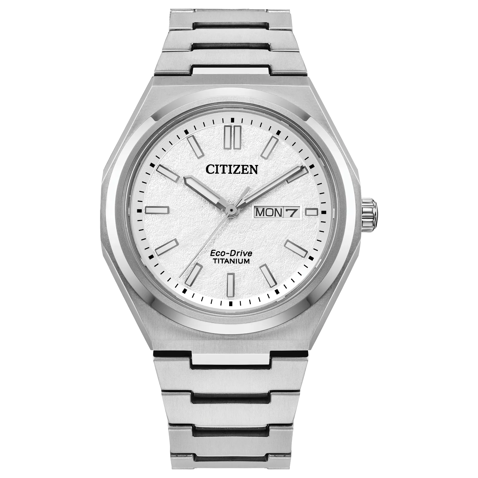 Citizen AW0130-85A Zenshin Super Titanium White Textured Dial Eco