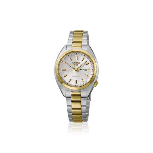 Seiko 5 Sports SRE024 Silver Dial Two-Tone 32mm Automatic Ladies