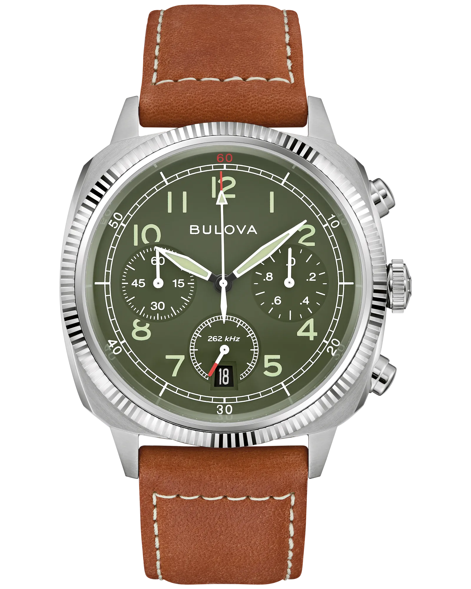 Bulova 96B482 Military VWI Special Edition Green Dial 262kHz