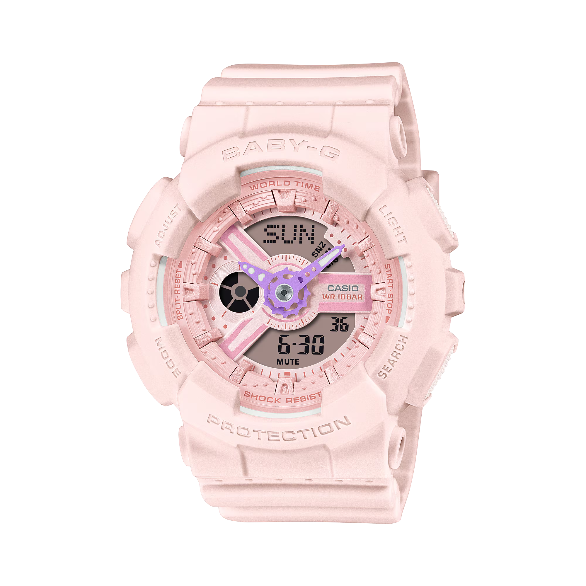 未使用品 BABY-G BA-110A-4AJR ピンク腕時計 G-Shock BA110AH-4A BABY-G Soft Pastel Colors Pink Ana-Digi Ladies