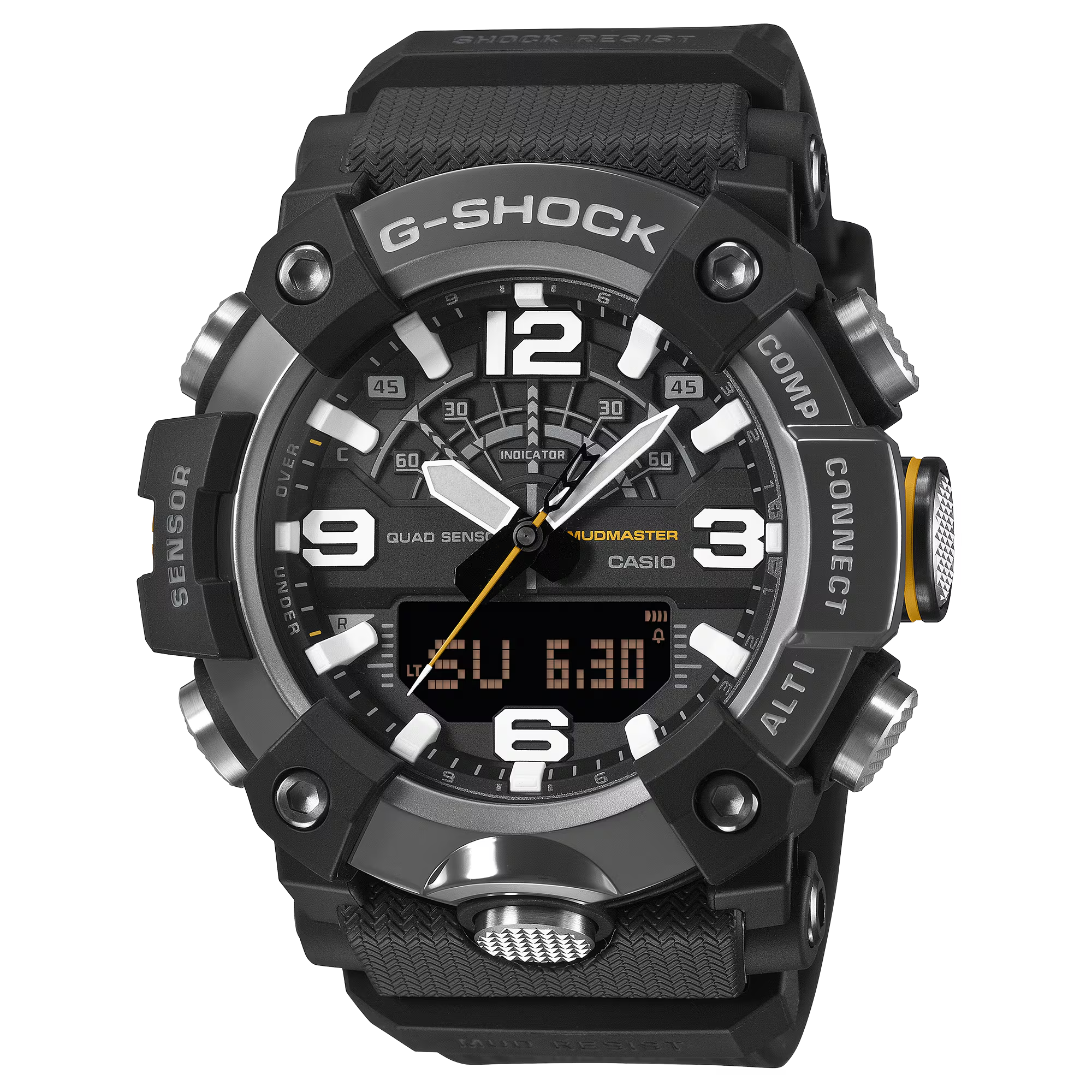 G-SHOCK Mudmaster ブラック G-Shock GGB100XMB-1A Master of G Mudmaster Gunmetal Bezel Quad