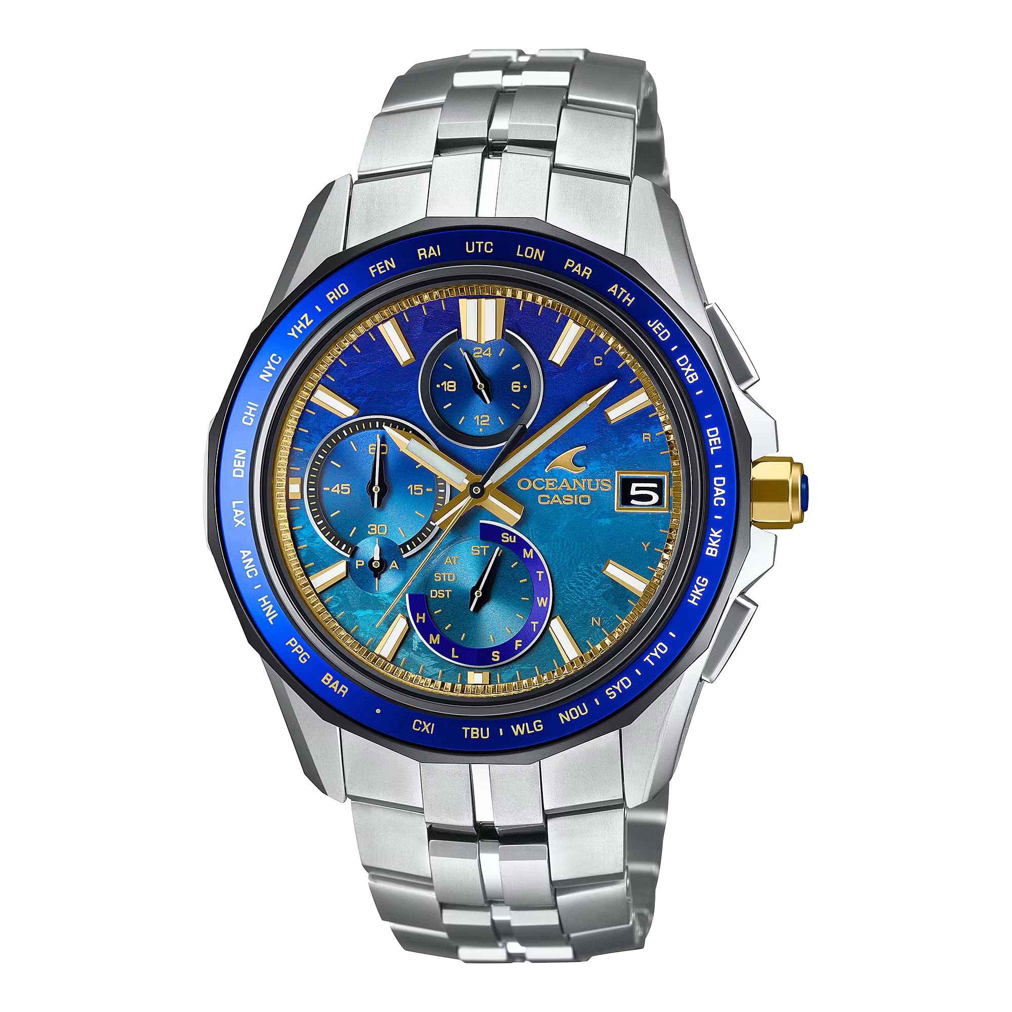 Casio Oceanus OCWS7000SS-2A 50th Anniversary Manta Sky and Sea