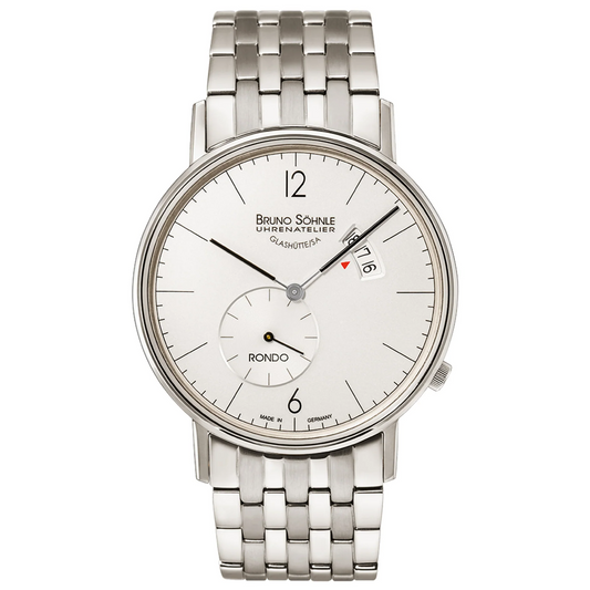 Bruno Sohnle 17-13053-262 Rondo Big Silver Steel Quartz
