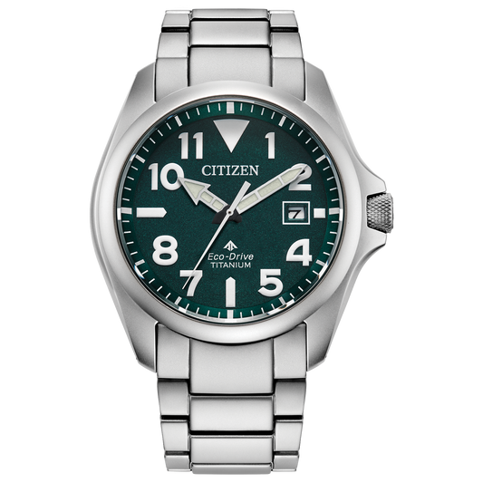 Citizen BN0241-59W Promaster Tough Super Titanium Green Dial