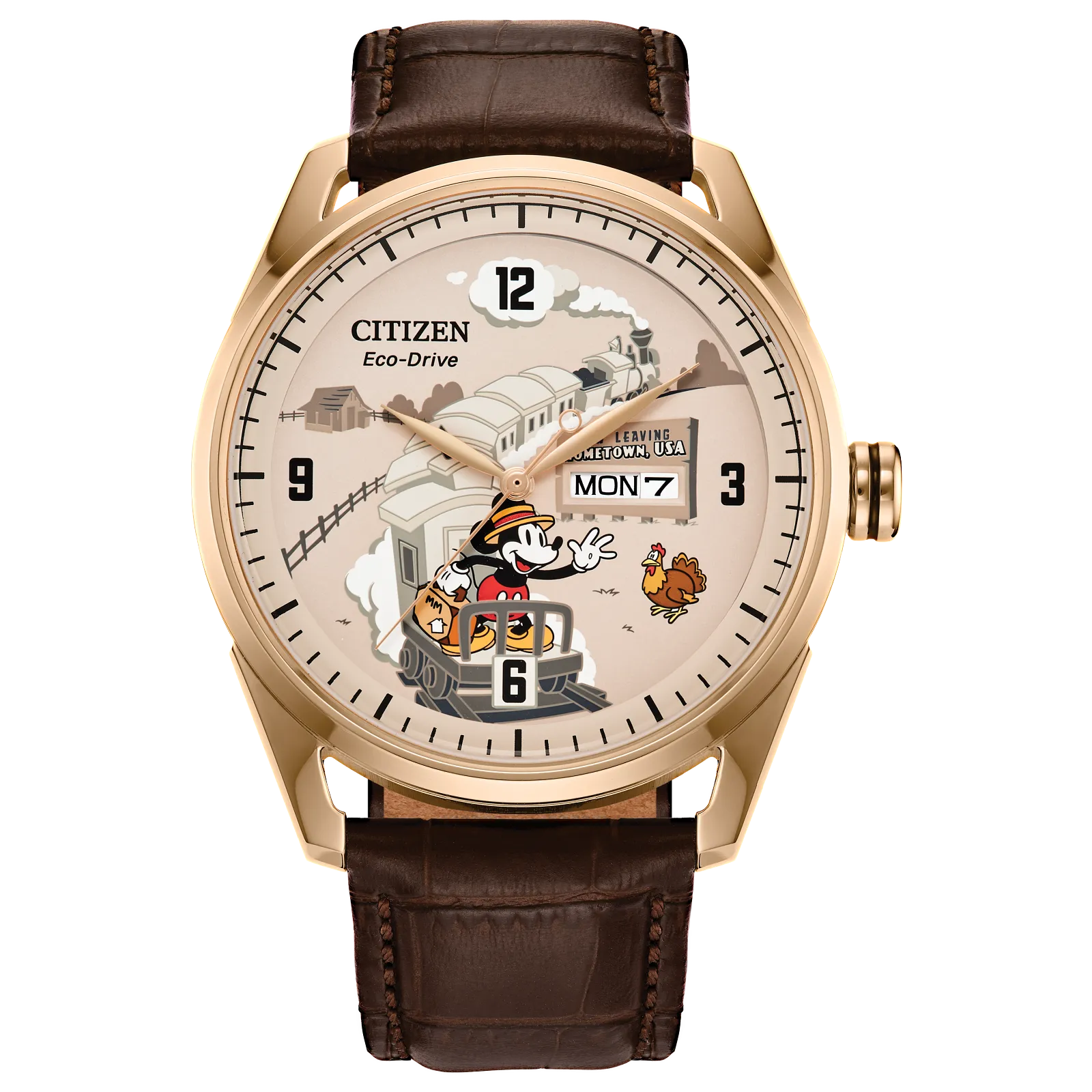 Citizen AW0088-04W Hometown Mickey Mouse Eco-Drive Solar Quartz