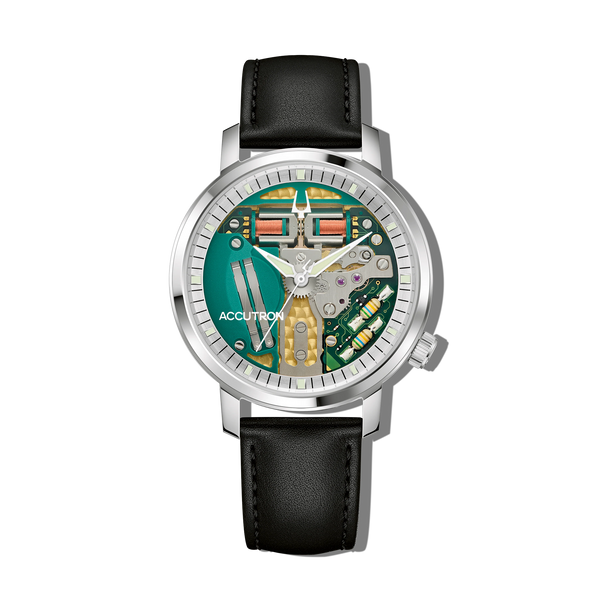 Accutron 26A211 Spaceview 314 Tuning Fork Revival Stainless Steel Black