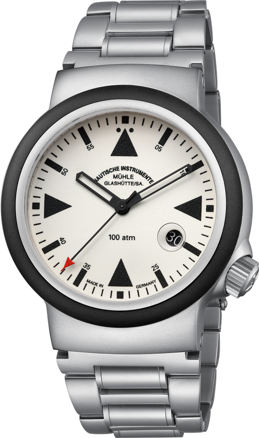 Muhle Glashutte M1-41-08-MB-II S.A.R. Rescue Timer Lumen Stainless Bracelet