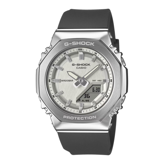 G-Shock GMS2110-1A7 Metal Octagonal Light Silver Dial Ana-Digi Ladies Watch