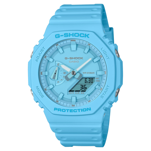 G-Shock GA2100-2A2 Tone on Tone Turquoise White Casioak