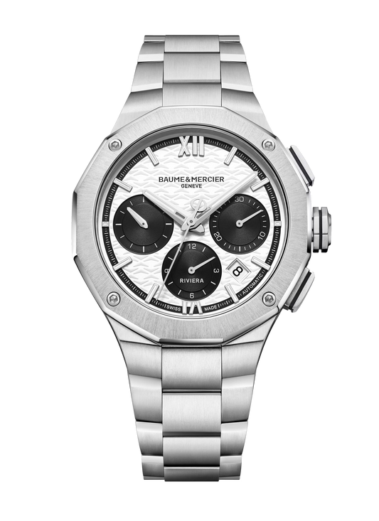 Baume et Mercier 10827 Riviera Chronograph Automatic Panda Dial