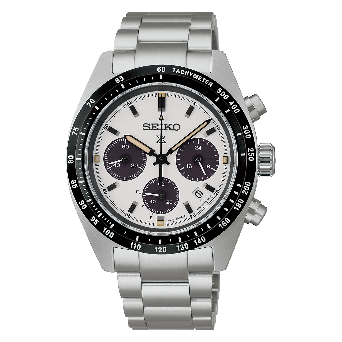 Seiko Prospex SSC961 Speedtimer Panda Solar Chronograph 39mm White