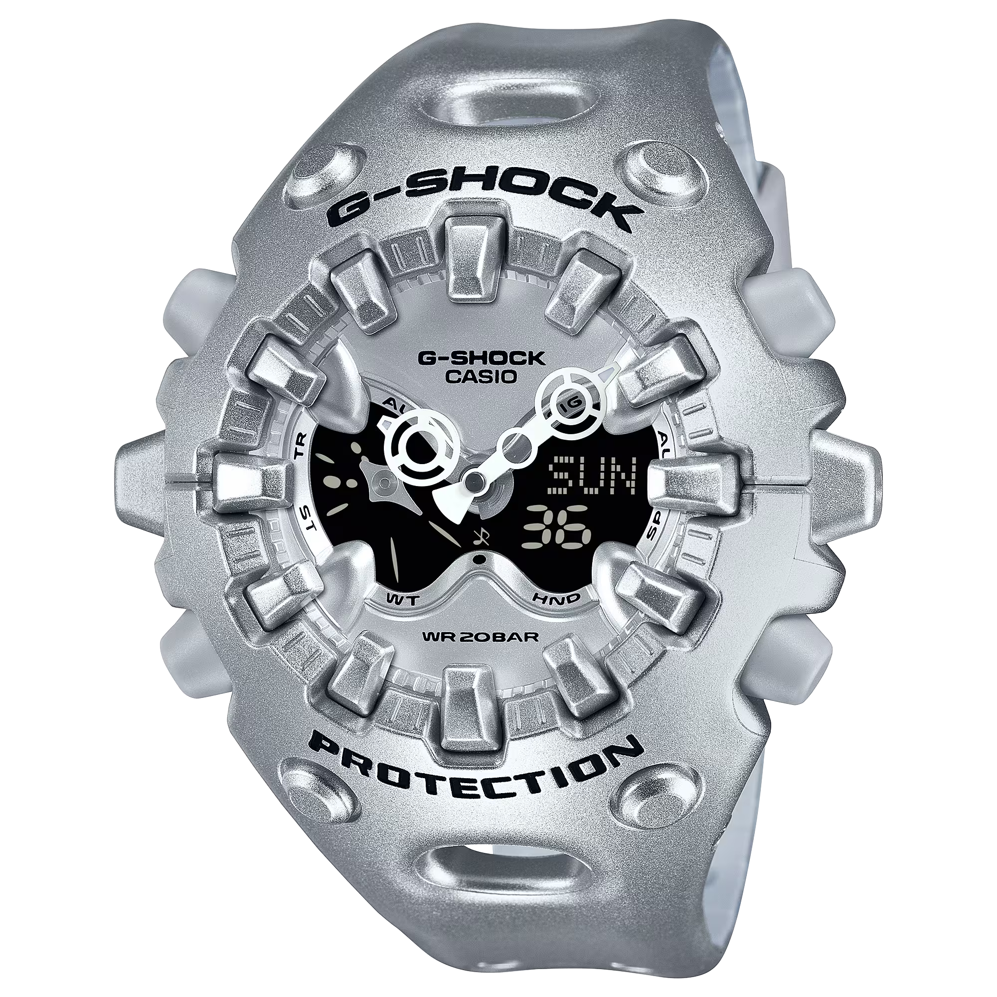 G-Shock GAV01A-8A Big Case Emphasize Toughness Silver Analog
