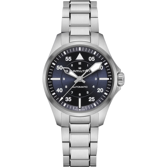 Hamilton H76215140 Khaki Aviation Pilot Auto 36mm Blue Dial Stainless