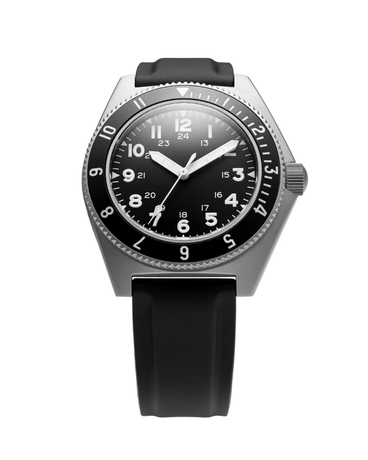 Benrus T2MS-SS-B-395-01 Type 2 Mil Spec Black Dial 39.5mm Automatic