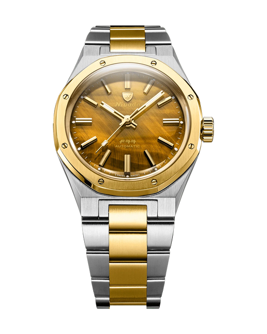 Nivada Grenchen 68033A77 F77 Tiger Eye Bicolor Mark 1 Automatic Limited Edition