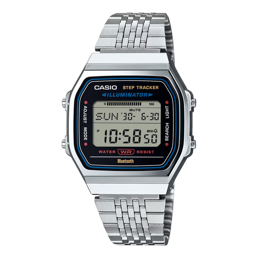 Casio Vintage ABL100WE-1AVT Bluetooth Step Tracker Black Dial