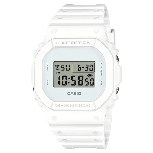G-Shock DW5600WW-7 Monocromatic White on White Digital Square