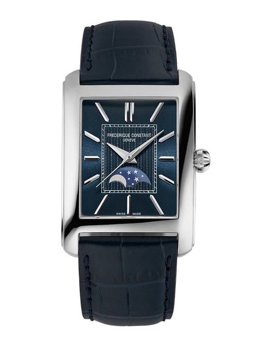 Frederique Constant FC-333N4C6 Classics Carree Moonphase Automatic Blue Dial