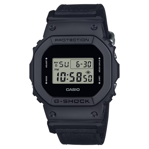 G-Shock DW5600BCE-1 Street Smart Utilitarian Square Black Cordura – Arizona  Fine Time