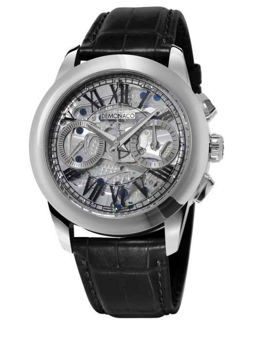 Ateliers DeMonaco DMC-CHR-SPH-WG Admiral Chronographe Flyback Saphir White Gold